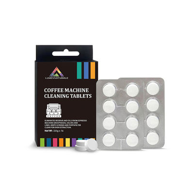 Función desechable Excellente Tabletas de limpieza de la máquina de café 2,0 g * 16 tabletas