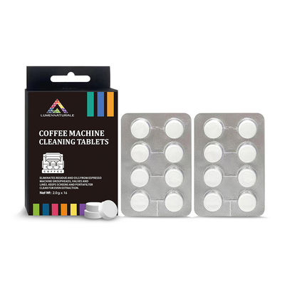 Función desechable Excellente Tabletas de limpieza de la máquina de café 2,0 g * 16 tabletas