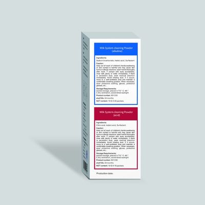 50%-80% contenido de ingredientes activos limpiador profesional de la máquina de café en hoteles y cafeterías