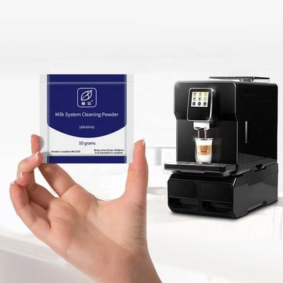 Tabletas de limpieza para máquinas de café Sistema de lavado de leche Función del detergente Polvo limpio