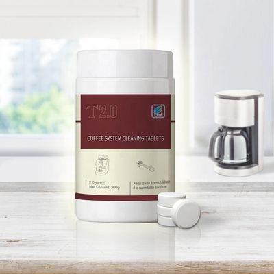 Tabletas de limpieza para máquinas de café Sistema de lavado de leche Función del detergente Polvo limpio