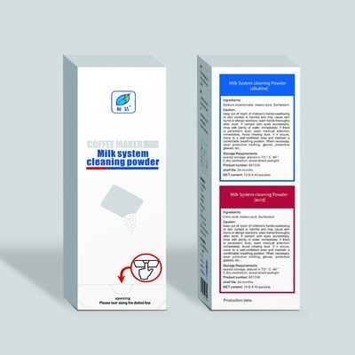 Polvo de limpieza de café desechable para el mantenimiento de equipos