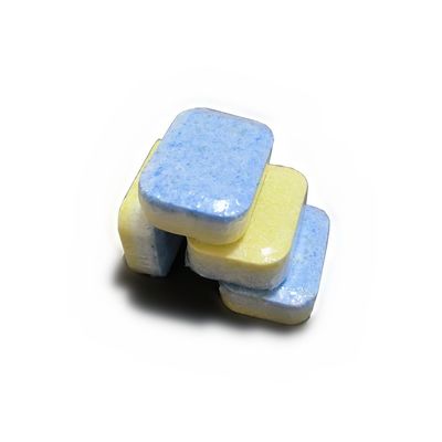 Tabletas de lavaplatos sostenibles con un potente detergente 3 en 1 para platos limpios y espumosos