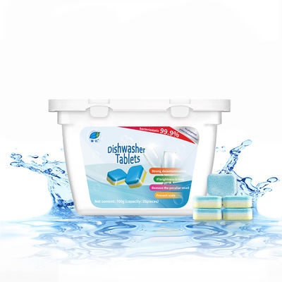 Detergente para lavavajillas 3 en 1 para enjuague concentrado y limpieza con efervescente