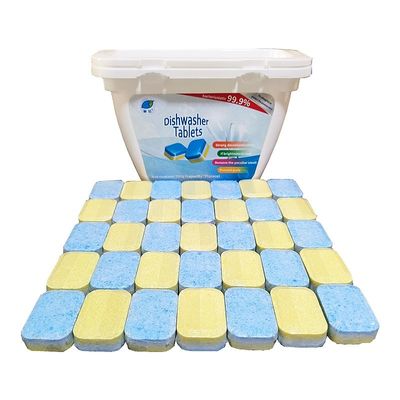 Detergente para lavavajillas 3 en 1 para enjuague concentrado y limpieza con efervescente
