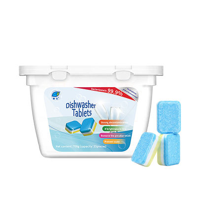 Bloque de enjuague concentrado de detergente para lavavajillas con un contenido de ingrediente activo del 50% al 80%