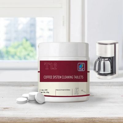 Elimine las manchas de café con pastillas de limpieza ecológicas con un contenido de ingrediente activo del 50% al 80%