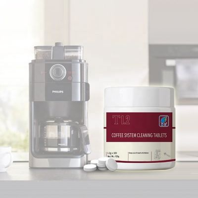 Tabletas de detergente sólido para la limpieza automática de la máquina de café 100 tabletas por botella