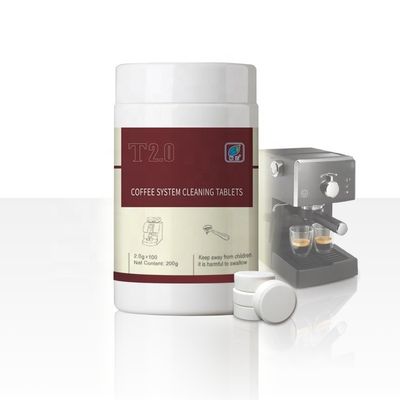 Máquina automática de café embotellada con tableta de limpieza blanca asequible y eficaz