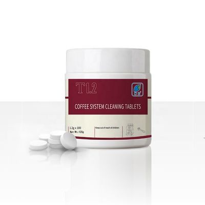 50% de contenido de ingrediente activo Detergente para comprimidos de limpieza de máquinas y comprimidos de limpieza de máquinas de café