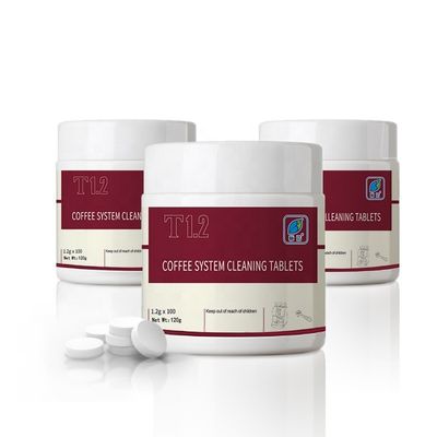 50% de contenido de ingrediente activo Detergente para comprimidos de limpieza de máquinas y comprimidos de limpieza de máquinas de café