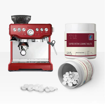 Detergente de cocina comprimidos de limpieza para máquinas de café con un contenido de ingrediente activo del 50%