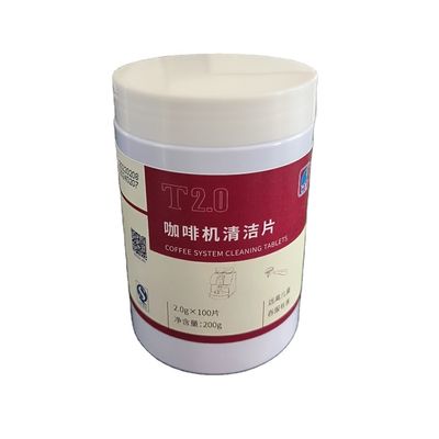 50% de contenido de ingrediente activo Comprimidos profesionales de limpieza de la máquina de café 2g 100pcs