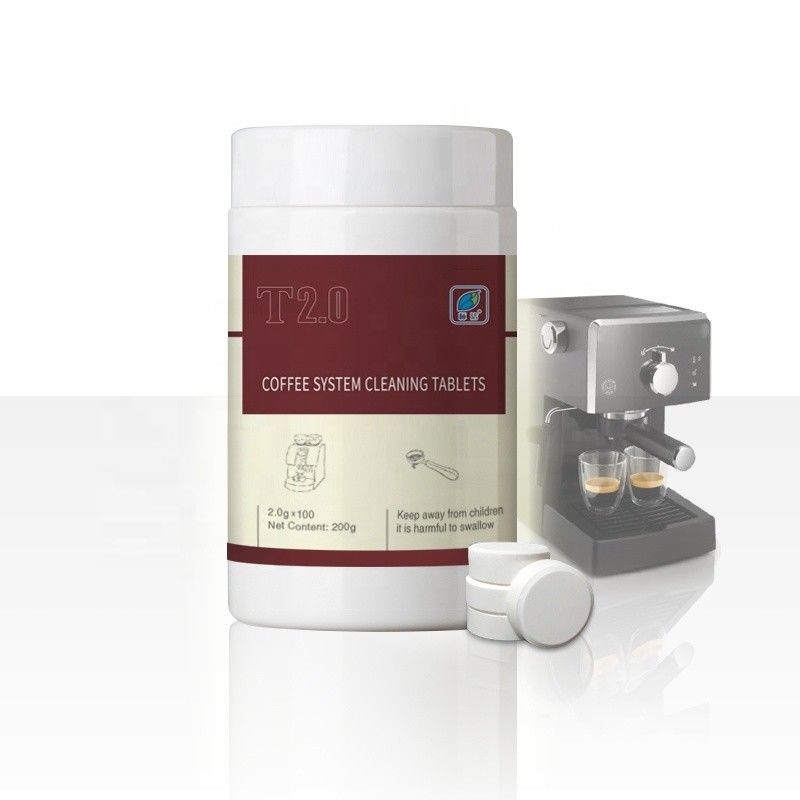 50%-80% de contenido sólido de ingrediente activo Comprimido de limpieza de café para obtener resultados duraderos